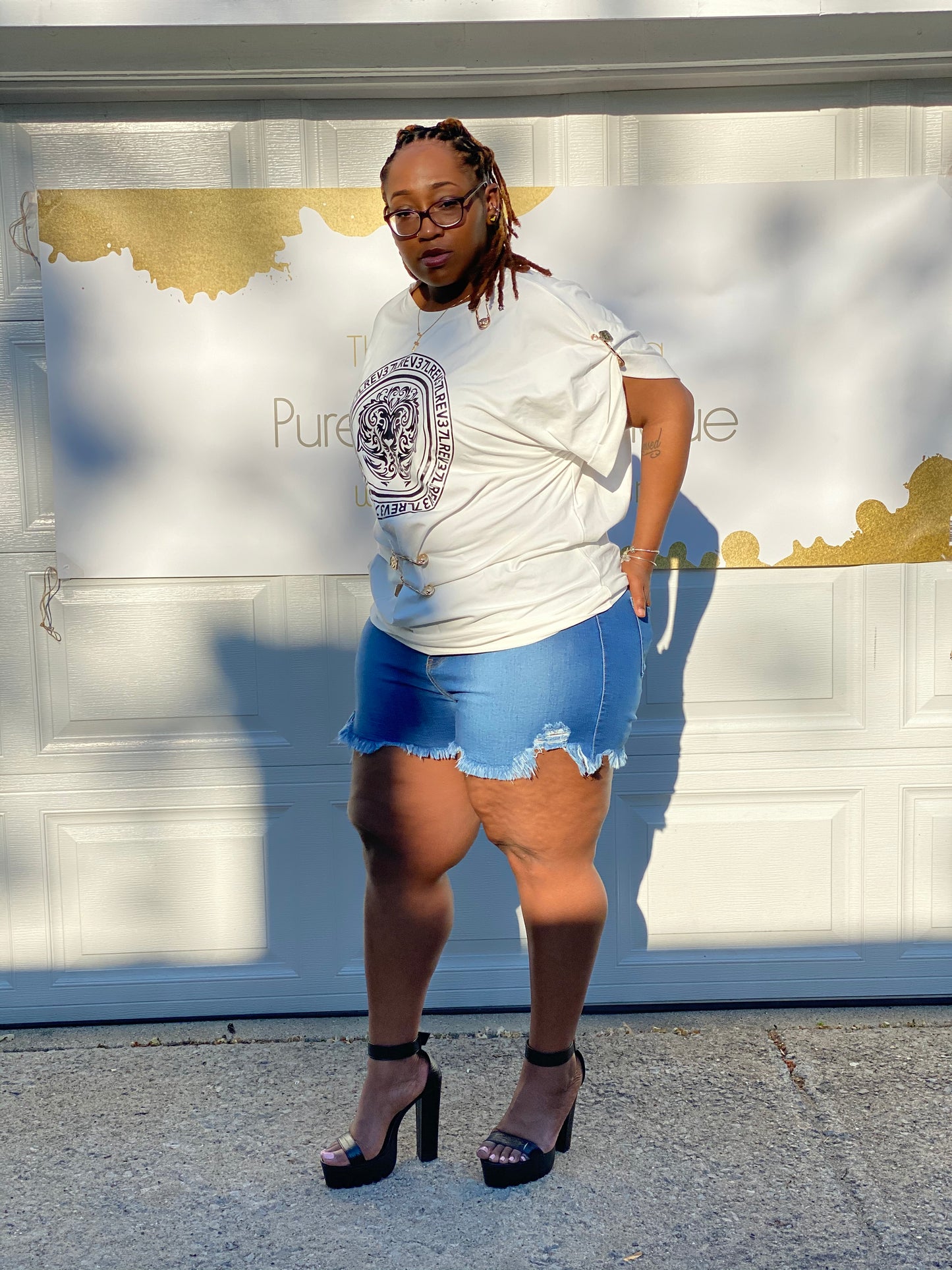 Safety Pin T-Shirt Dress