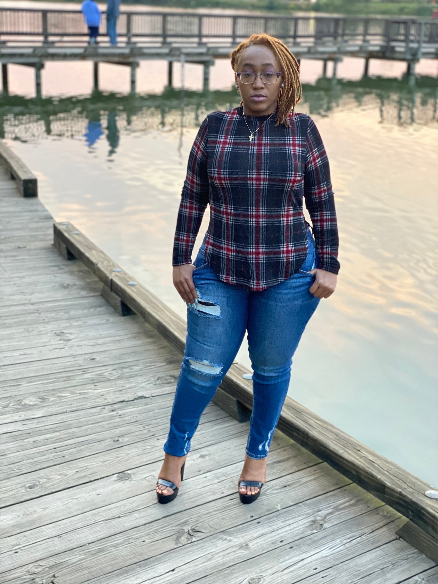 Plaid top