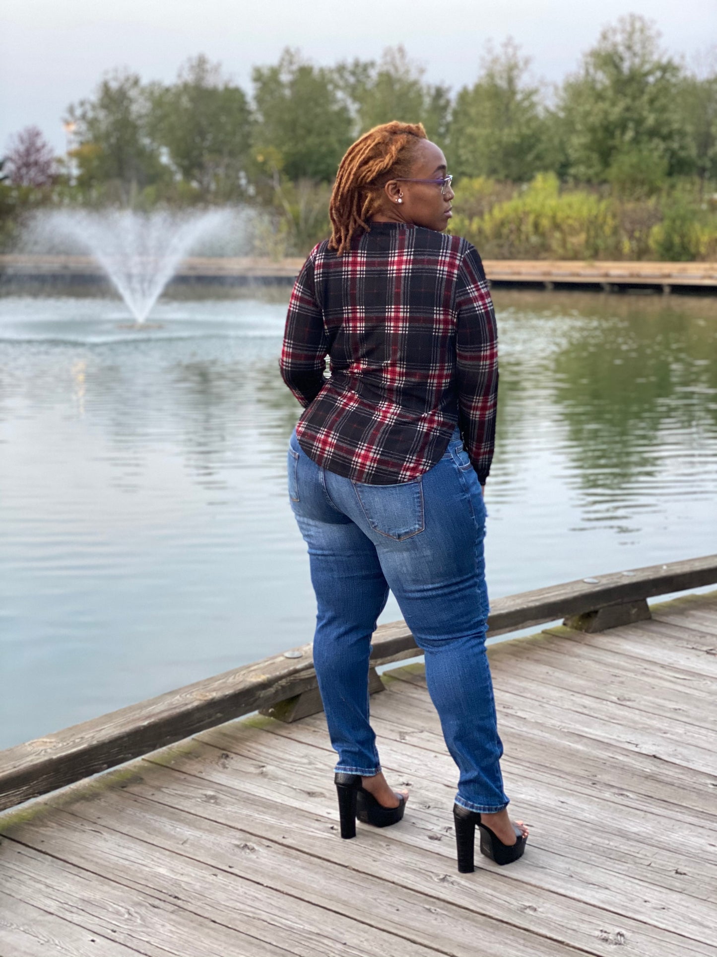 Plaid top