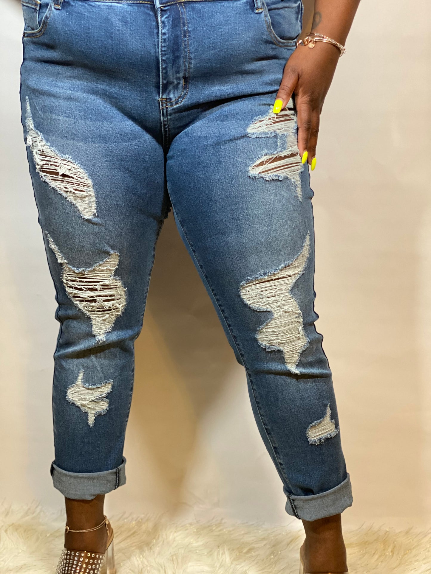 Distressed Jeans
