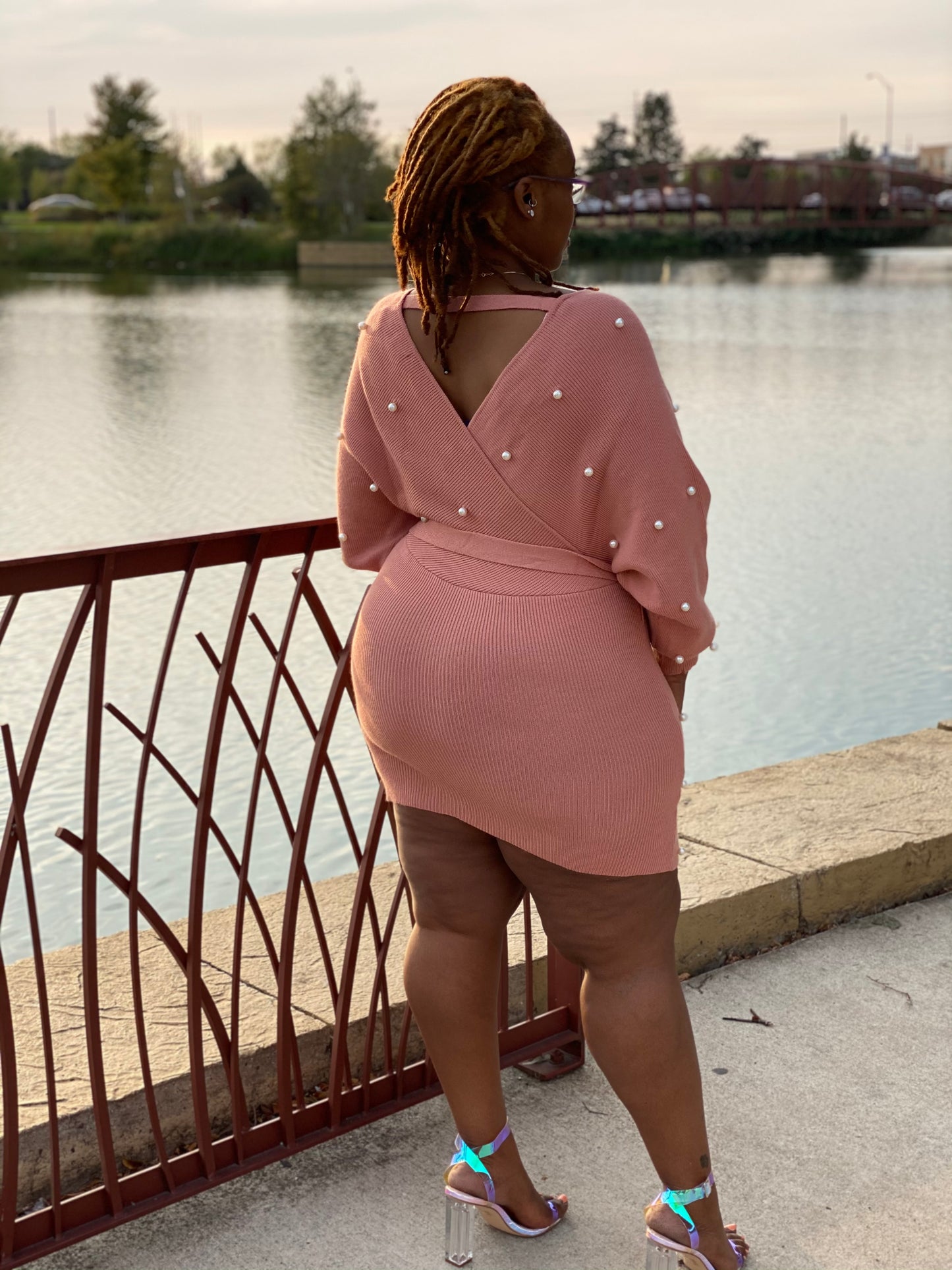 Pearl sweater dress